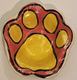 ARTZFOLK Pawprint Ceramic Dog Bowls