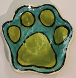ARTZFOLK Pawprint Ceramic Dog Bowls