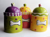 Artzfolk Dog Treat Canister with Bone