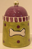 Artzfolk Dog Treat Canister with Bone