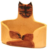 FIRECAT POTTERY Ceramic cat business card holders