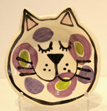 Artzfolk Happy Cat Bowl - Handcrafted Pottery Bowl