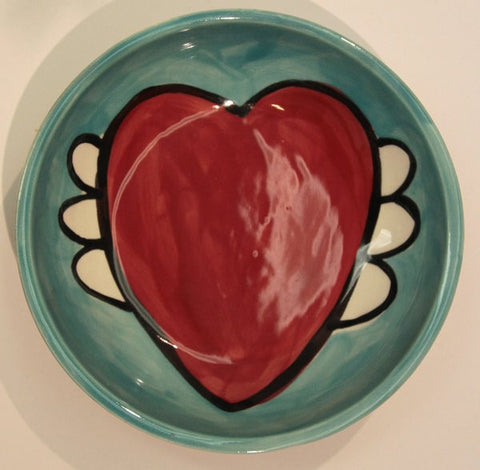 Artzfolk Flying Heart Small Pet Bowl