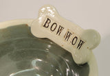 Kismet Pottery Bow Wow Dog Bowls