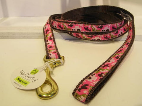 Up Country - Pink Camo - Red Label Collection Dog Lead