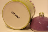 Artzfolk Dog Treat Canister with Bone