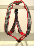 Up Country - Black Houndstooth - Fleet Street Collection Dog Harness