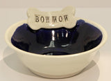 Kismet Pottery Bow Wow Dog Bowls